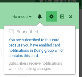 card subscription from group