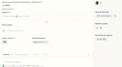 iframe field demonstration