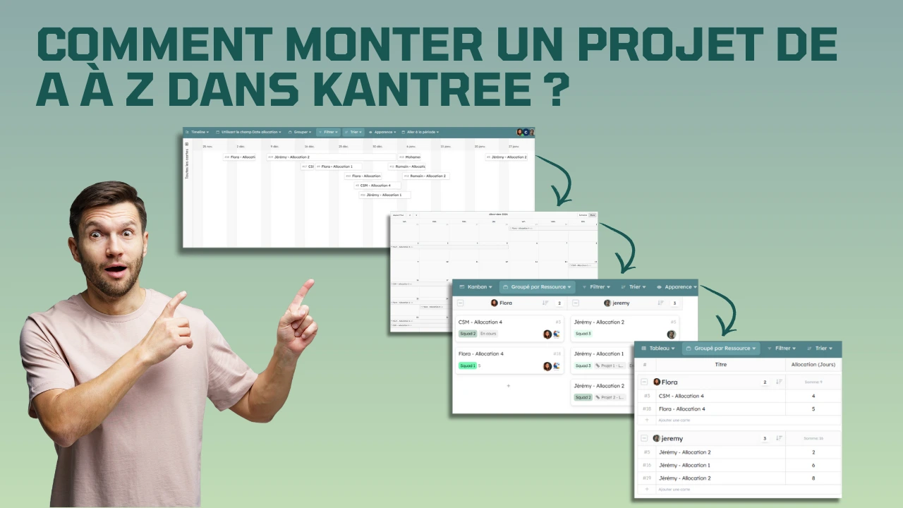 Comment monter un projet de A à Z sur Kantree ?