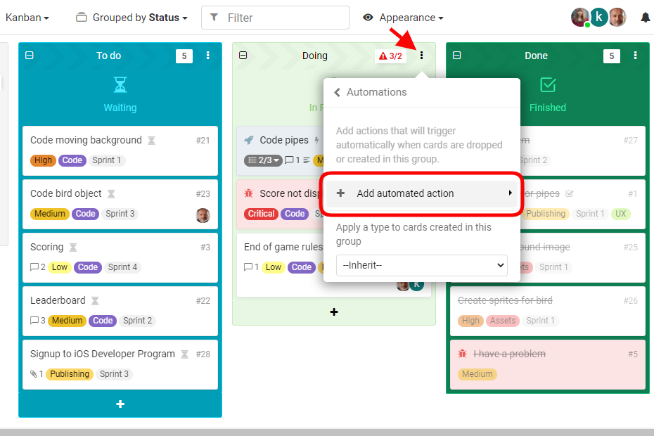 Creating workflow automation in Kantree