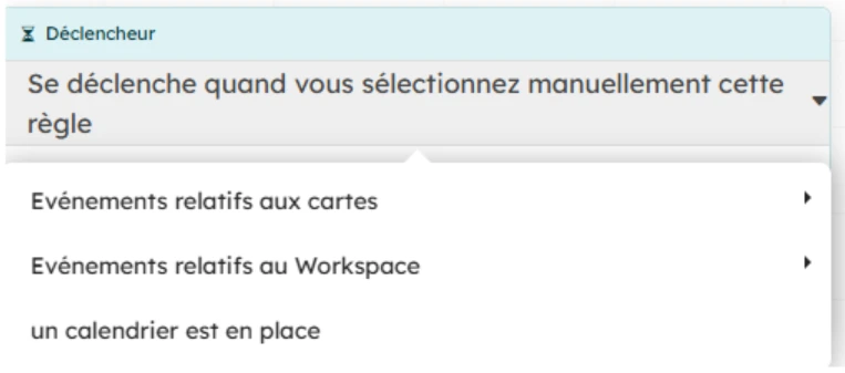 déclencheurs automatiques