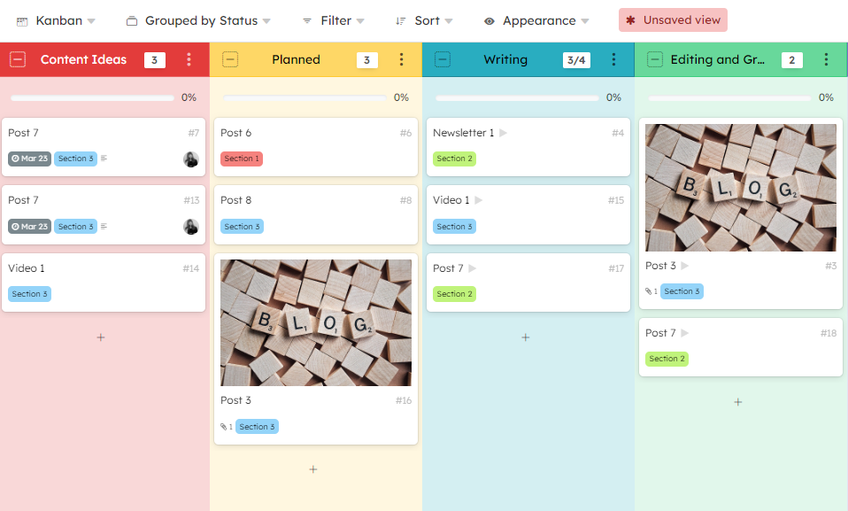 kanban board