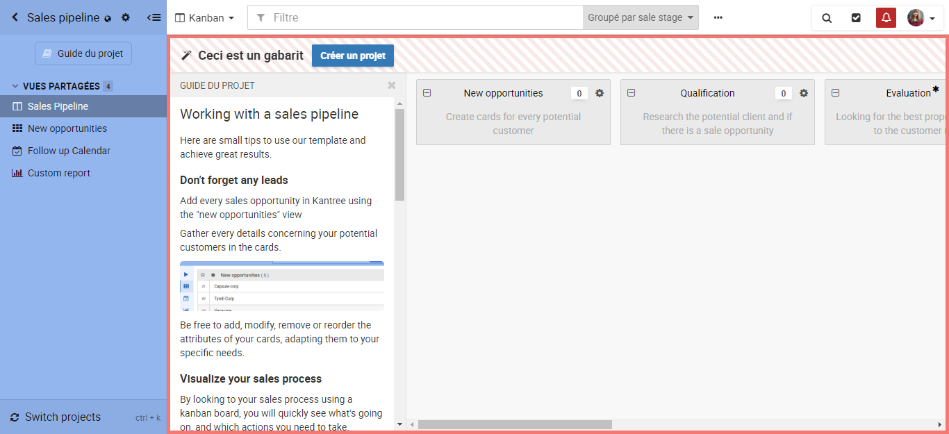 Comment utiliser Kantree pour les ventes