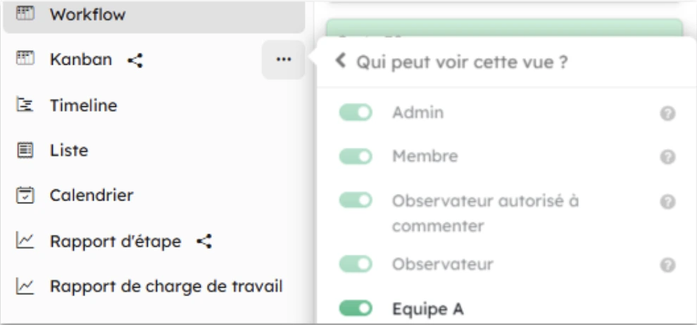 permission par vue