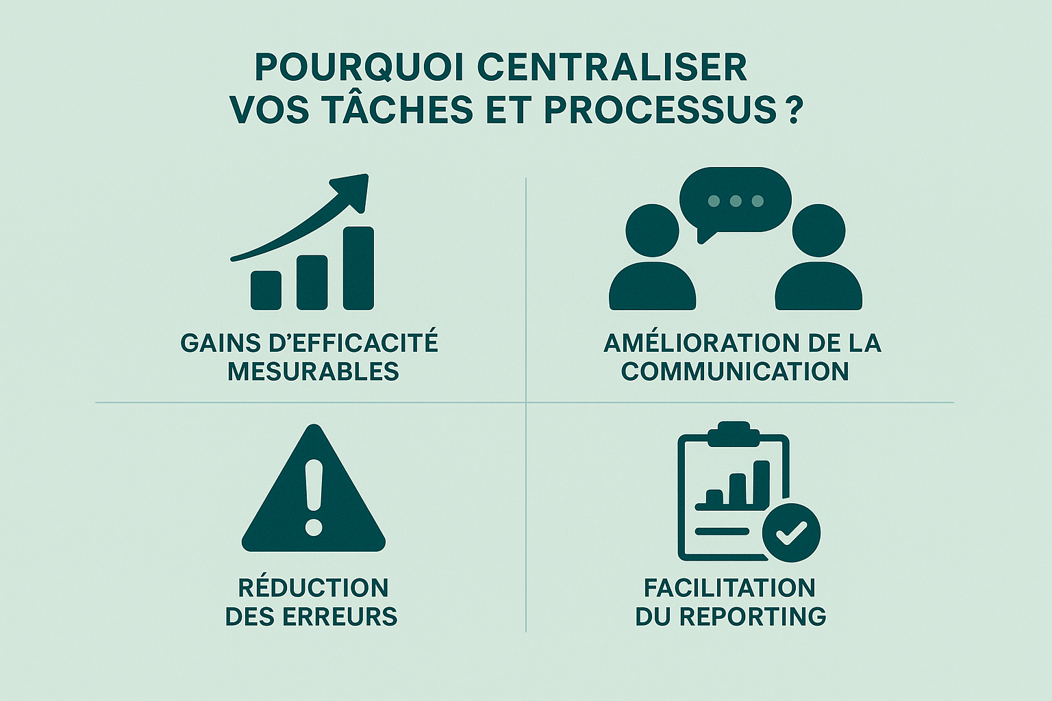 pourquoi centraliser tâches pourquoi centraliser tâches