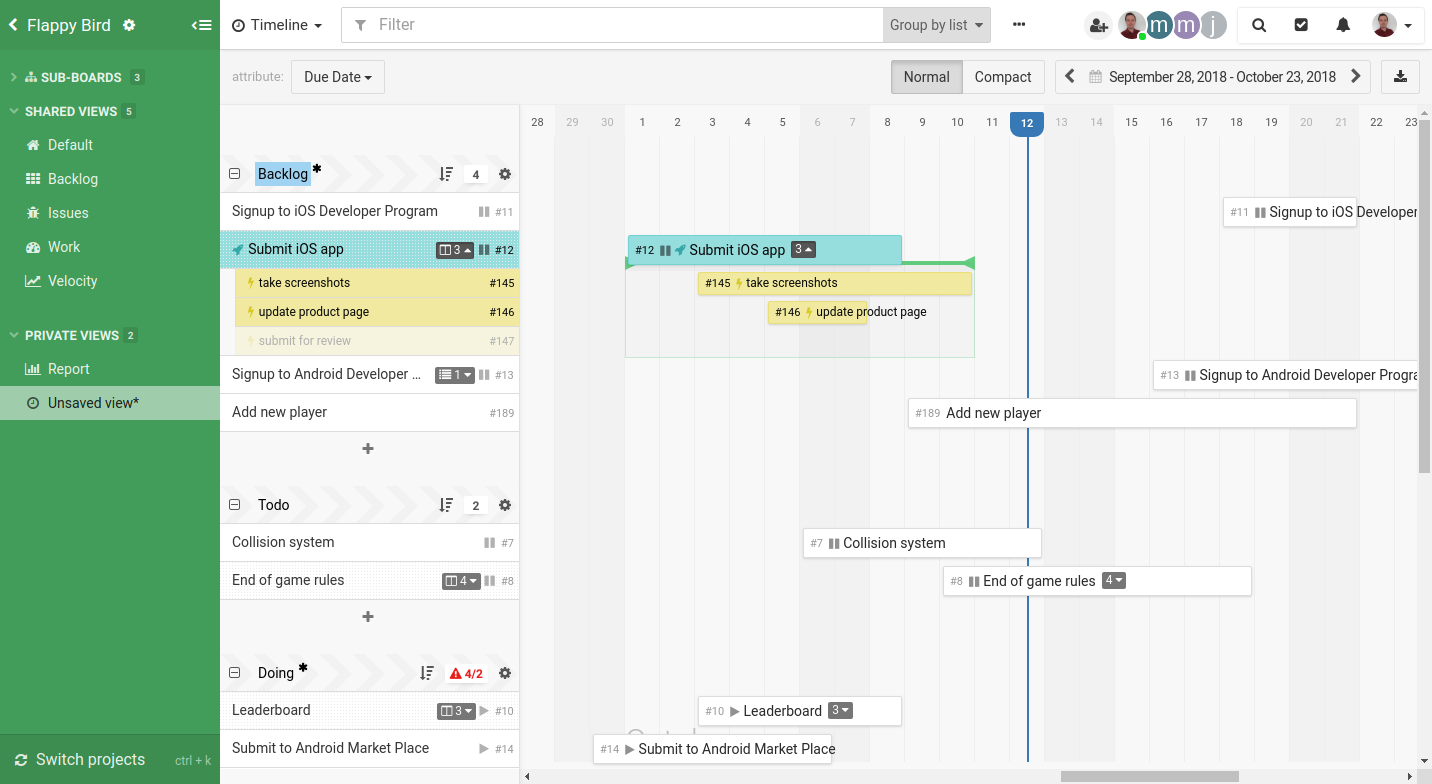 Trade your spreadsheets for a project roadmap with timeline views